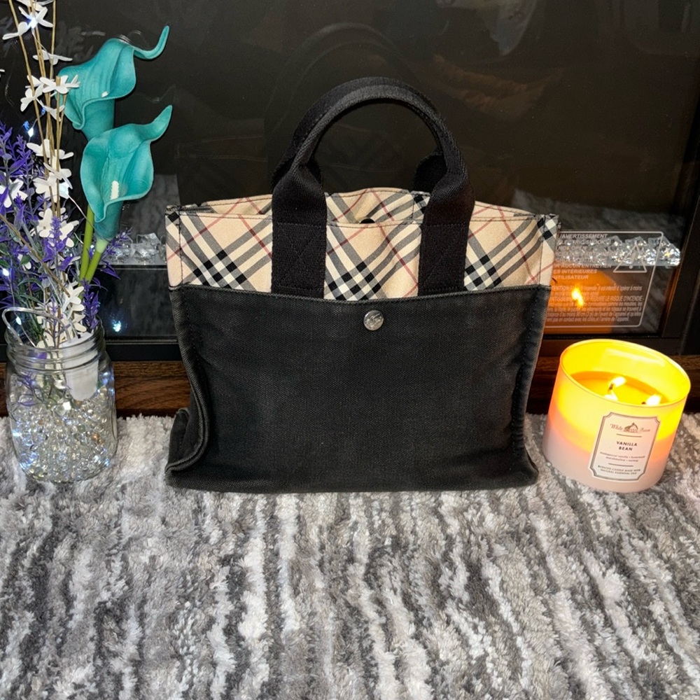 Burberry Blue Label Denim Tote.  Black denim!